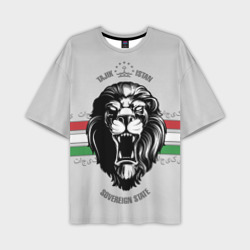 Таджикистан - суровый лев – Мужская футболка oversize 3D с принтом купить со скидкой в -50%