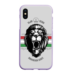 Таджикистан - суровый лев – Чехол для iPhone XS Max матовый с принтом купить