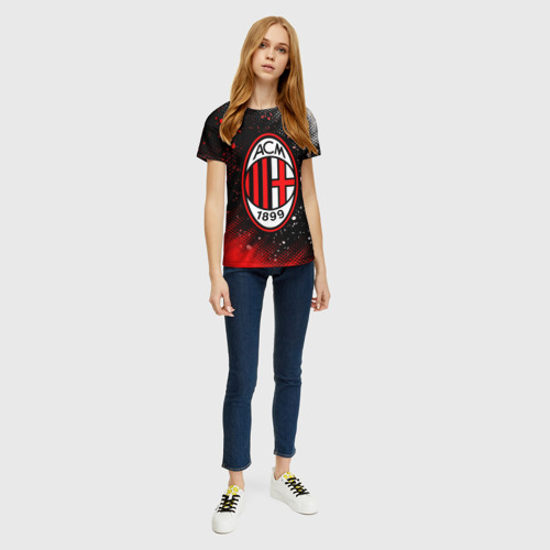 Женская футболка 3D AC Milan Милан - фото 5