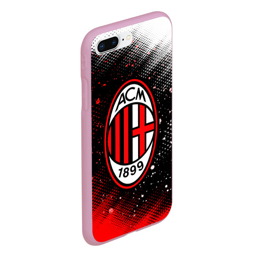 Чехол для iPhone 7Plus/8 Plus матовый AC Milan Милан, цвет розовый - фото 3