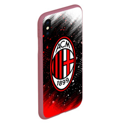 Чехол для iPhone XS Max матовый AC Milan Милан - фото 2