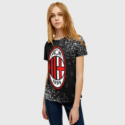 Женская футболка 3D AC MILAN / МИЛАН - фото 3