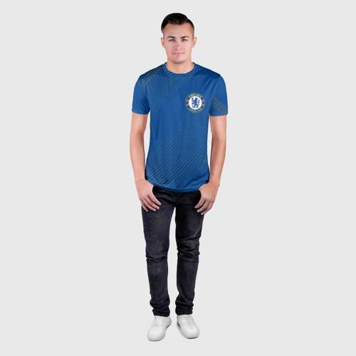 Мужская футболка 3D Slim CHELSEA F.C. / ЧЕЛСИ, цвет 3D печать - фото 4