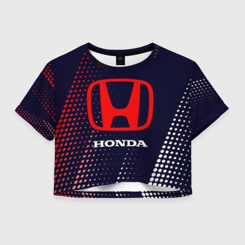 Женская футболка Crop-top 3D HONDA / ХОНДА, цвет 3D печать
