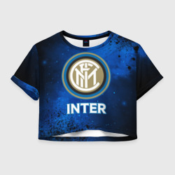 Женская футболка Crop-top 3D Inter Интер