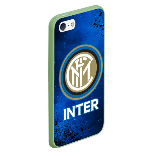 Чехол для iPhone 5/5S матовый Inter Интер, цвет салатовый - фото 3