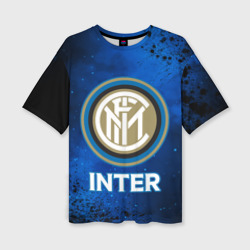 Женская футболка oversize 3D Inter Интер