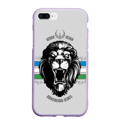 Узбекистан - суровый лев – Чехол для iPhone 7Plus/8 Plus матовый с принтом купить