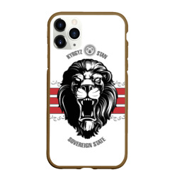 Киргизия - суровый лев – Чехол для iPhone 11 Pro матовый с принтом купить