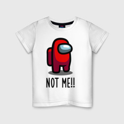 Детская футболка хлопок Among Us, Not Me!