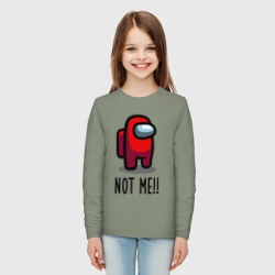 Детский лонгслив хлопок Among Us, Not Me! - фото 2