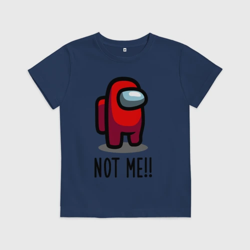 Детская футболка хлопок Among Us, Not Me!