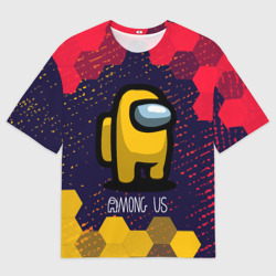 Женская футболка oversize 3D Among Us Амонг АС