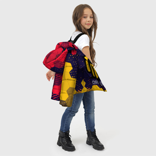 Зимняя куртка для девочек 3D Among Us Амонг АС, цвет черный - фото 6