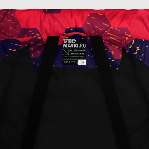 Зимняя куртка для девочек 3D Among Us Амонг АС, цвет черный - фото 7