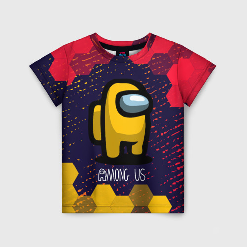 Детская футболка 3D AMONG US / АМОНГ АС, цвет 3D печать