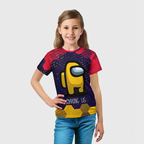 Детская футболка 3D AMONG US / АМОНГ АС, цвет 3D печать - фото 5