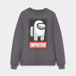 Мужской свитшот oversize без начеса хлопок Among Us
