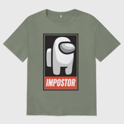 Женская футболка хлопок Oversize Among Us