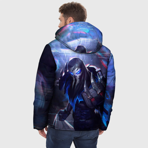 Мужская зимняя куртка 3D с принтом League of Legends Pyke, вид сзади #2