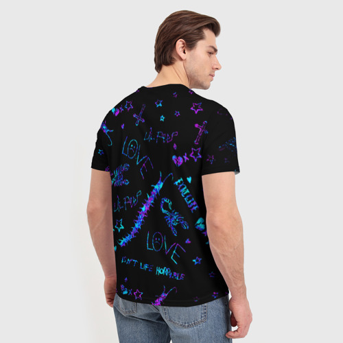 Мужская футболка 3D LIL Peep Лил Пип, цвет 3D печать - фото 4
