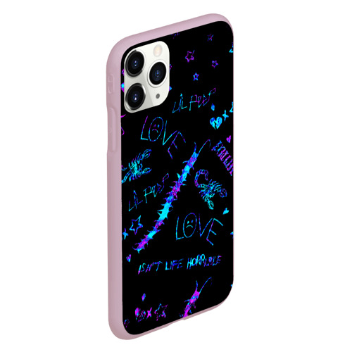 Чехол для iPhone 11 Pro матовый LIL Peep Лил Пип, цвет розовый - фото 3