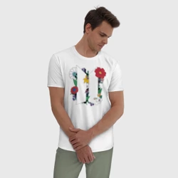 Мужская пижама с белой футболкой хлопок BTS Map of the Soul: 7 - фото 2