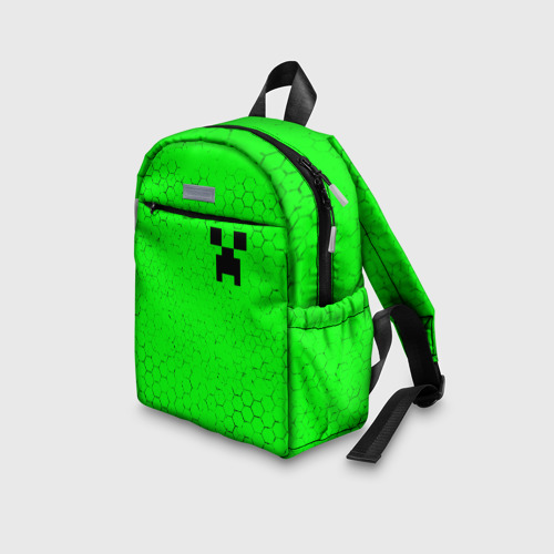 Детский рюкзак 3D с принтом MINECRAFT / МАЙНКРАФТ, вид сбоку #3