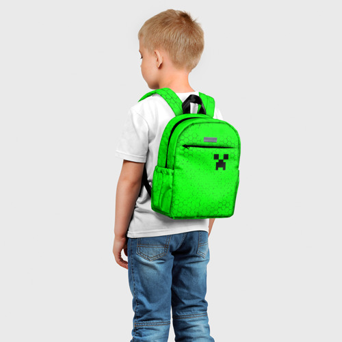 Детский рюкзак 3D с принтом MINECRAFT / МАЙНКРАФТ, фото на моделе #1