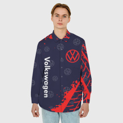 Мужская рубашка oversize 3D Volkswagen Фольксваген - фото 2