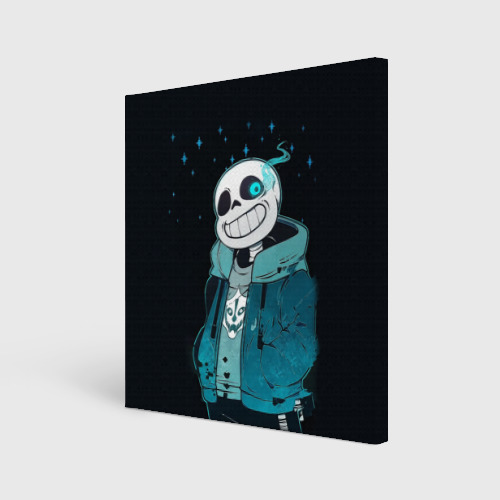 Холст квадратный Undertale Sans, цвет 3D печать