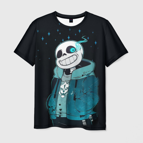 Мужская футболка 3D Undertale Sans, цвет 3D печать