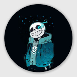 Круглый коврик для мышки Undertale Sans