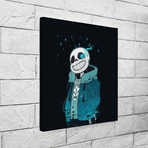 Холст квадратный Undertale Sans, цвет 3D печать - фото 3