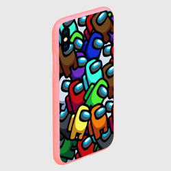 Чехол для iPhone XS Max матовый Among us  паттерн  - фото 2