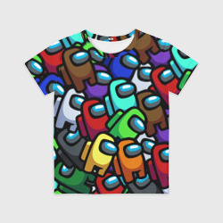 Детская футболка 3D Among us  паттерн 