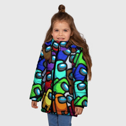 Зимняя куртка для девочек 3D Among us - фото 2