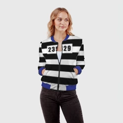 Женский бомбер 3D Костюм заключенного - фото 2