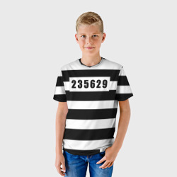 Детская футболка 3D Костюм заключенного - фото 2