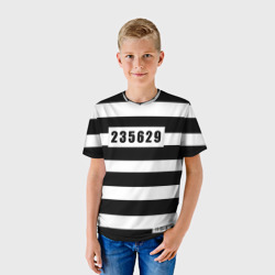 Детская футболка 3D Костюм заключенного - фото 2