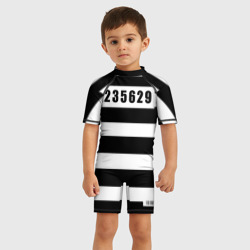 Детский купальный костюм 3D Костюм заключенного - фото 2