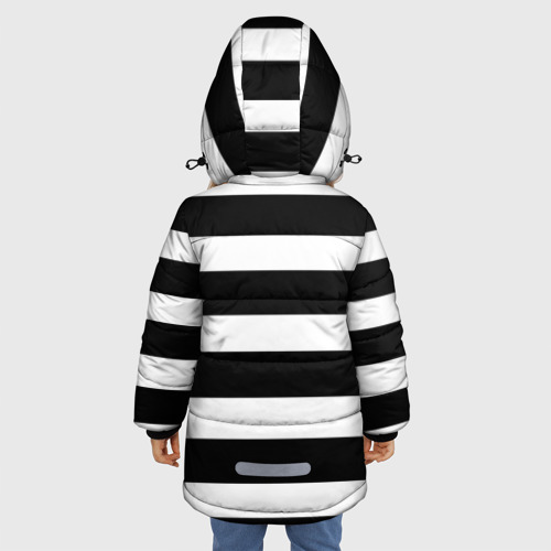 Зимняя куртка для девочек 3D Костюм заключенного, цвет черный - фото 4