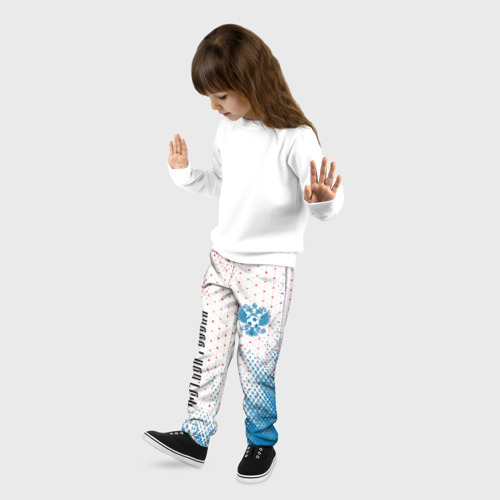 Детские брюки 3D с принтом Футбол Россия Russia, фото на моделе #1