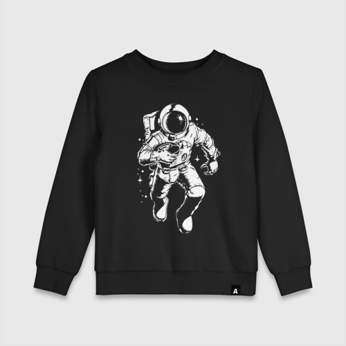 Детский свитшот хлопок Space american football, цвет черный