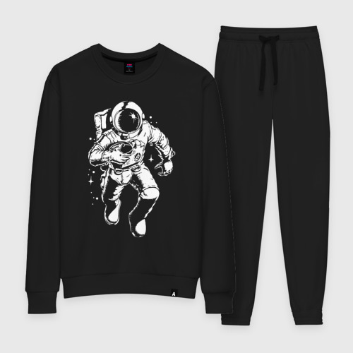 Женский костюм хлопок Space american football, цвет черный