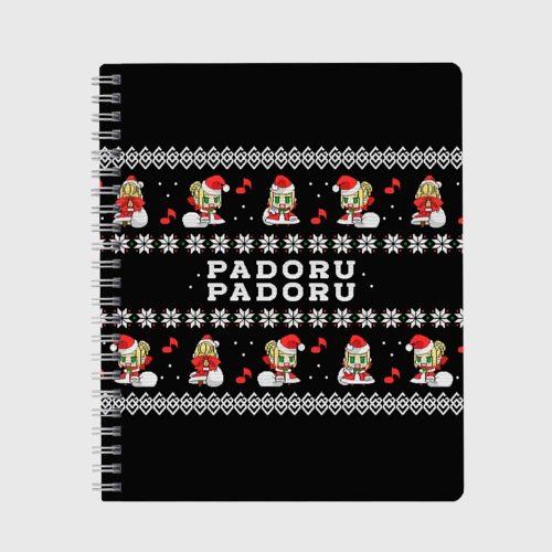 Тетрадь Merry christmas padoru meme