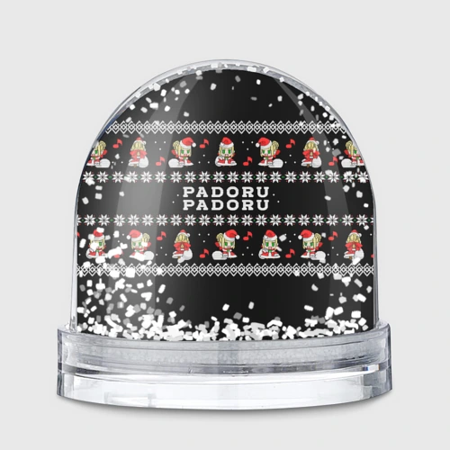 Игрушка Снежный шар Merry christmas padoru meme