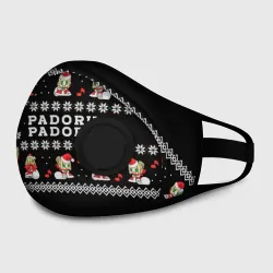 Маска из неопрена Merry christmas padoru meme
