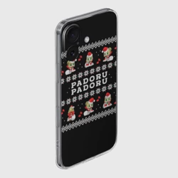 Чехол для iPhone 16 силиконовый с защитой камеры Merry christmas padoru meme - фото 2