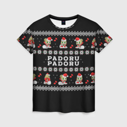 Женская футболка 3D Merry christmas padoru